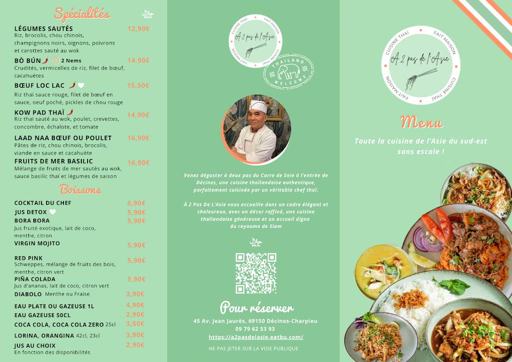 À 2 PAS DE L’ASIE - Menu Image 2